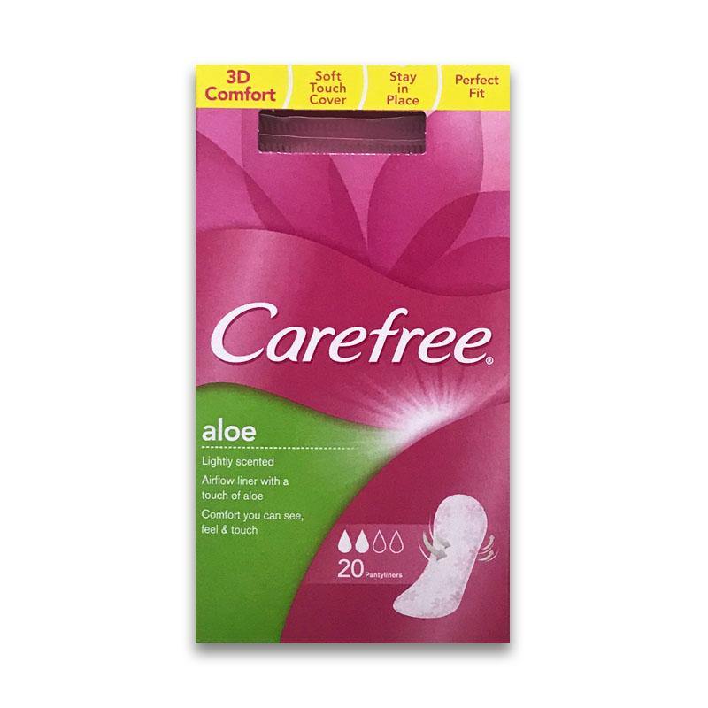 Carefree Panty Liners Aloe Vera 3D Comfort 20 Pack Medipharm Online