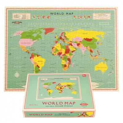 Rex London World Map Jugsaw 1000 Piece