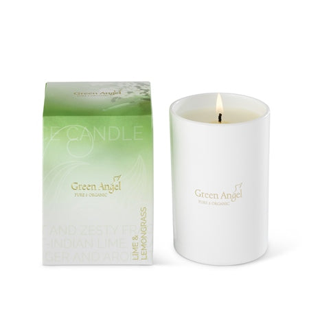 Green Angel Candle Lime & Lemongrass