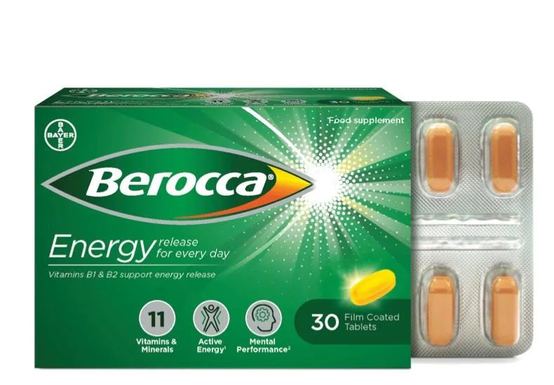 Berocca Energy Film Coated 30 Tablets