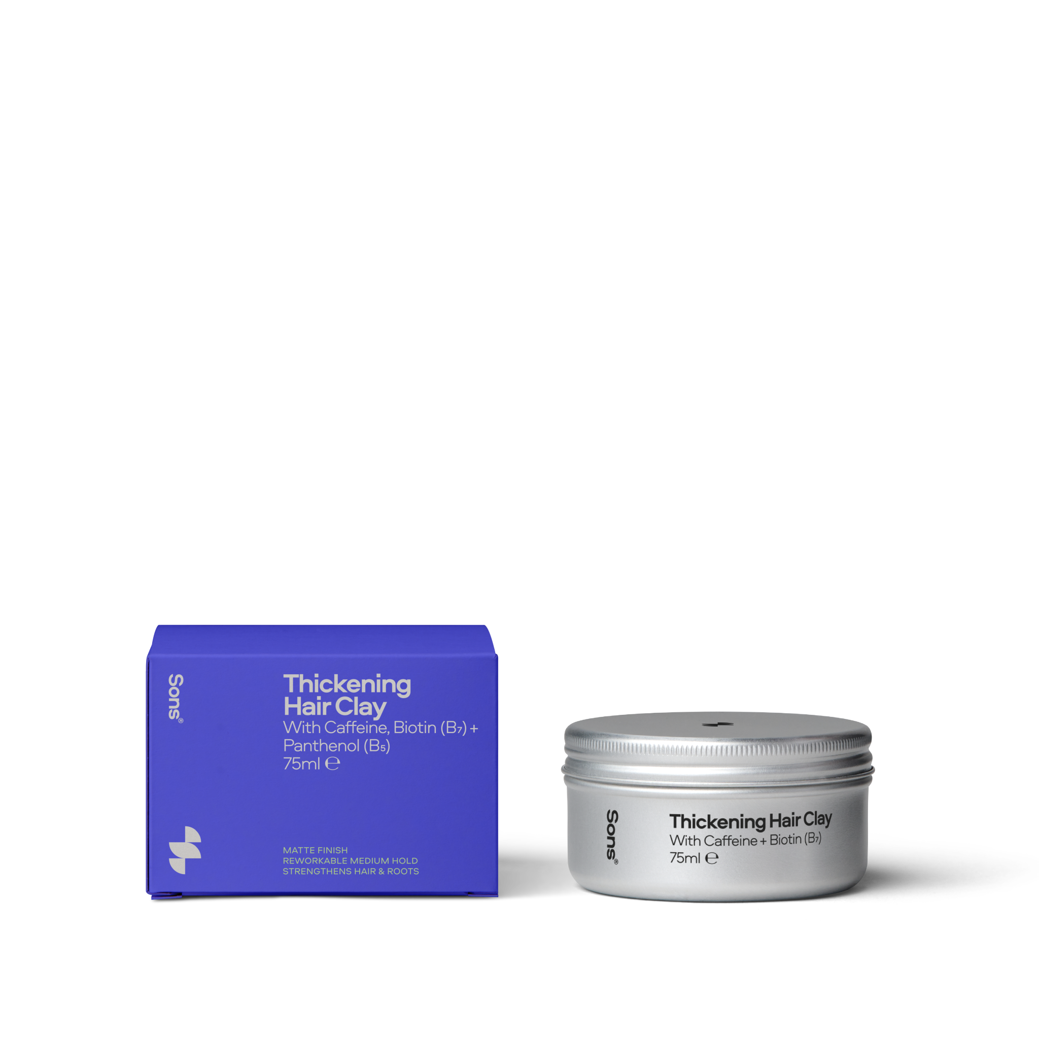 Sons Thickening Hair Clay With Caffeine And Biotin 75ml