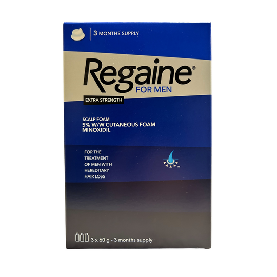 Regaine For Men Extra Strength Foam 5% Minoxidil 3,6,9,12 Months Supply