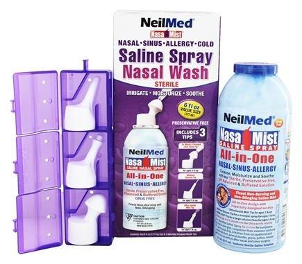 NeilMed Nasamist Saline Spray All-In-One -  Nasal Wash 177ml - Medipharm Online