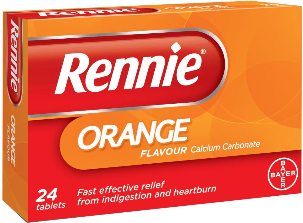 Rennie Orange chewable tablets- 24 tablets - Medipharm Online - Cheap Online Pharmacy Dublin Ireland Europe Best Price