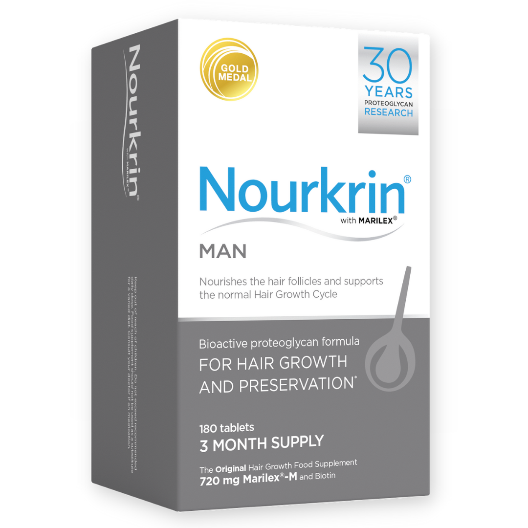 Nourkrin Man for Hair Growth and Preservation 180 Tablets 3 Month Supply