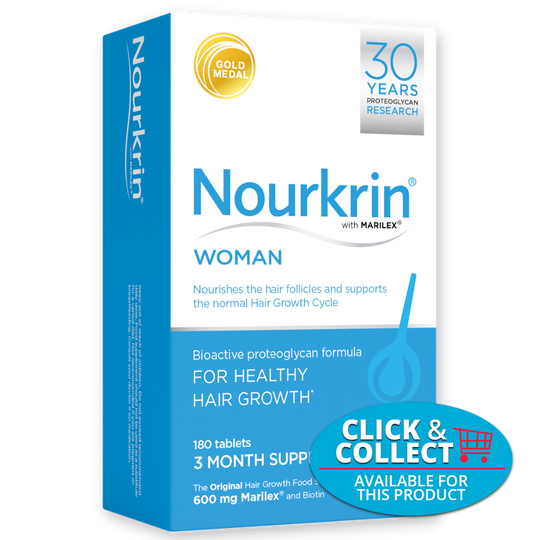 Nourkrin Woman for Hair Growth and Preservation 180 Tablets 3 Month Supply