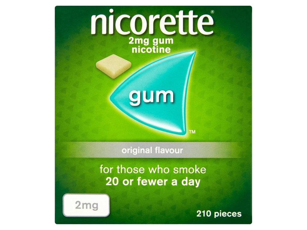 Nicorette 2mg Sugar Free Original Gum 210 Pieces - Medipharm Online