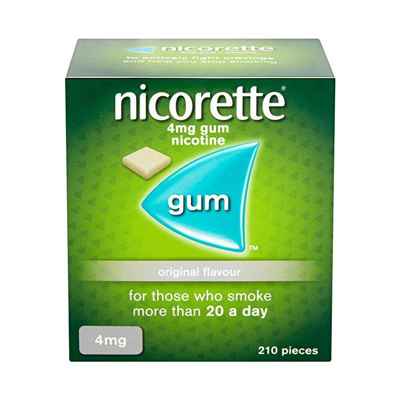 Nicorette 4mg Sugar Free Original Gum 210 Pieces - Medipharm Online