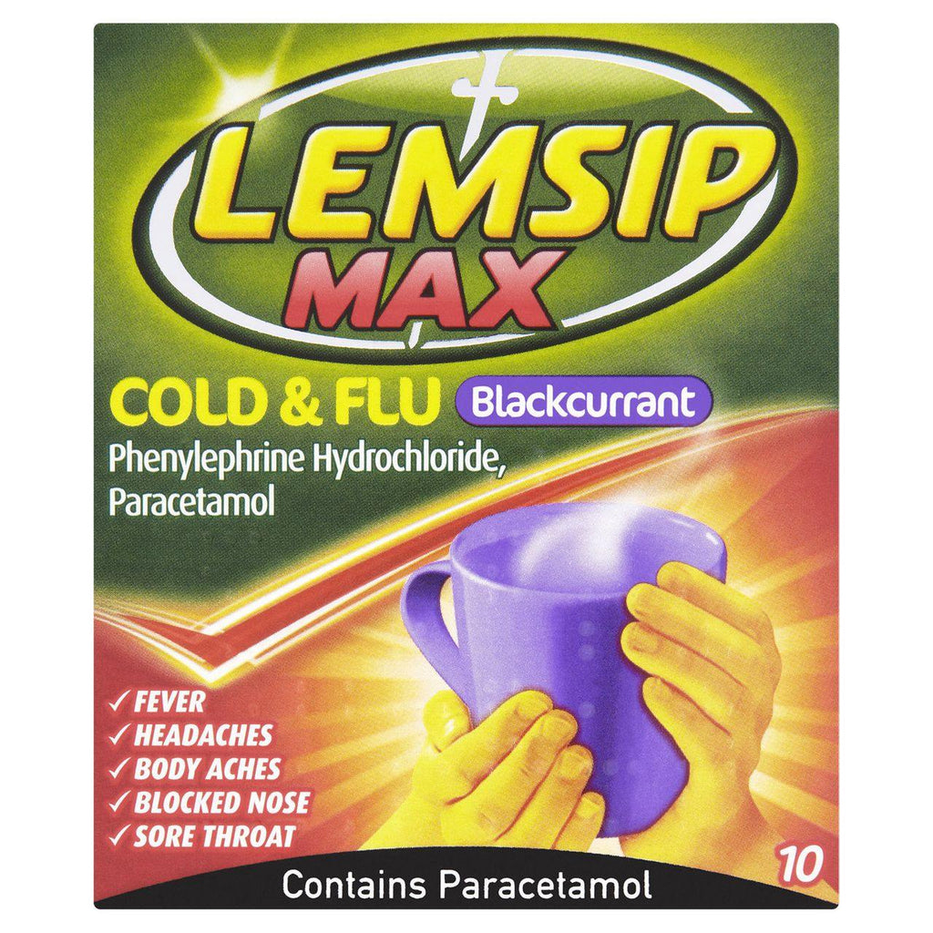 Lemsip - Max Blackcurrant - 10s - Medipharm Online