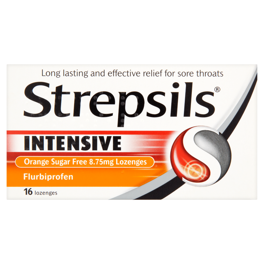 Strepsils -  Intensive Orange Lozenge Sugar Free - 16s - Medipharm Online