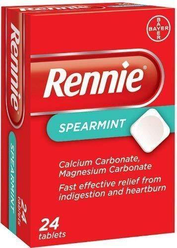 Rennie Spearmint tablets- 24 tablets - Medipharm Online