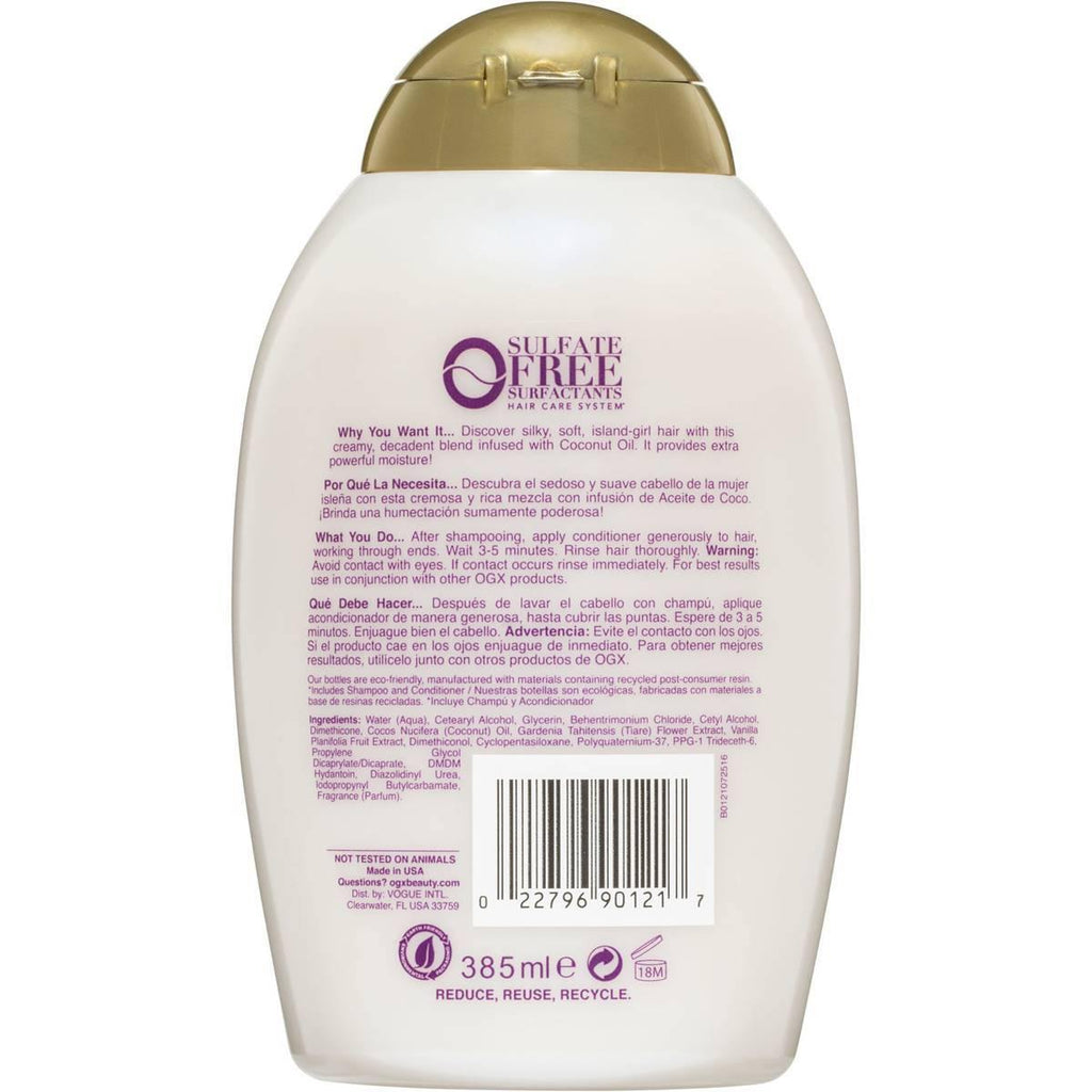 OGX - Coconut Miracle Conditioner - 385ml - Medipharm Online - Cheap Online Pharmacy Dublin Ireland Europe Best Price