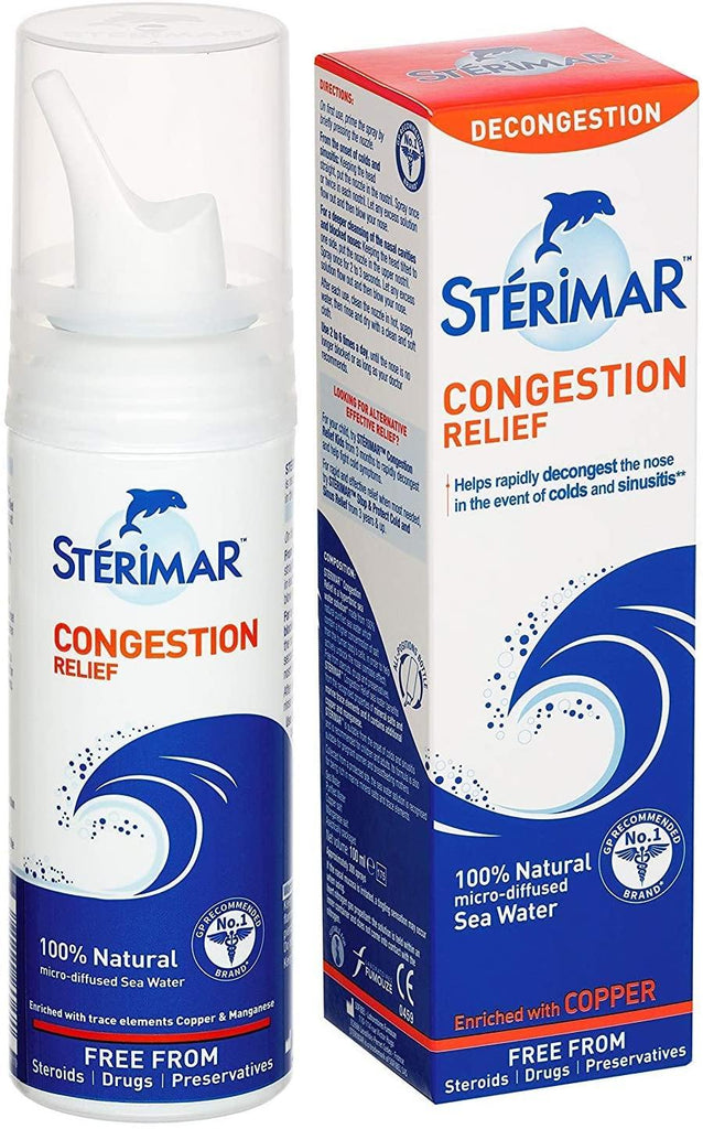 Sterimar CONGESTION RELIEF with Copper 100% Natural - Medipharm Online