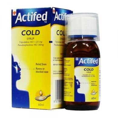 Actifed Syrup - 100ml - Medipharm Online - Cheap Online Pharmacy Dublin Ireland Europe Best Price