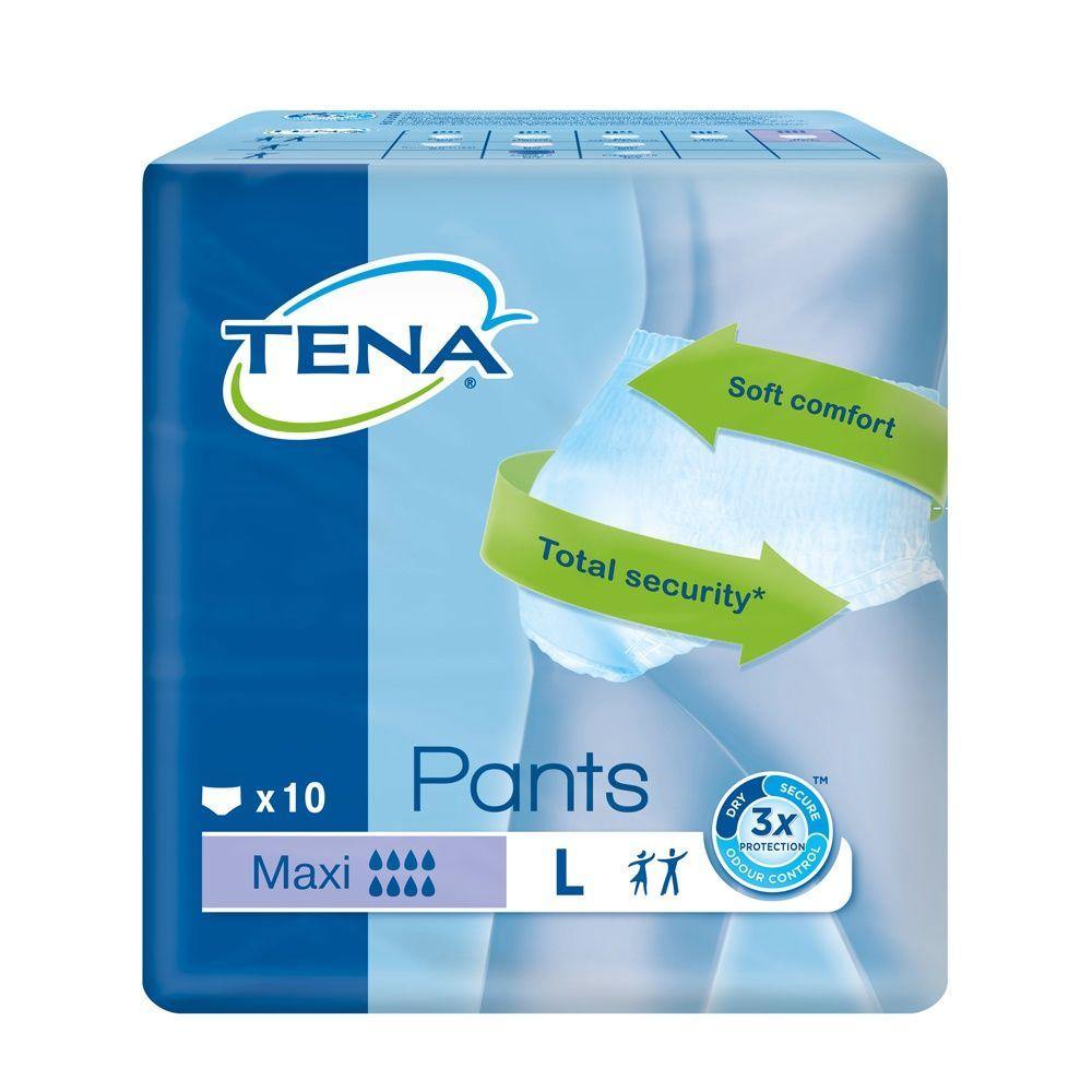 Tena Pants Maxi Large 10 Pack - Medipharm Online