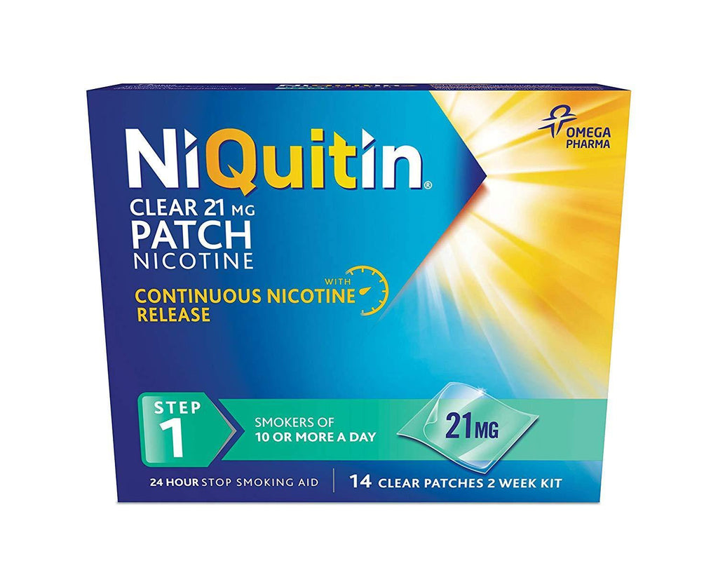 NIQUITIN Clear Step 1 14 days 21MG (Patch) - Medipharm Online