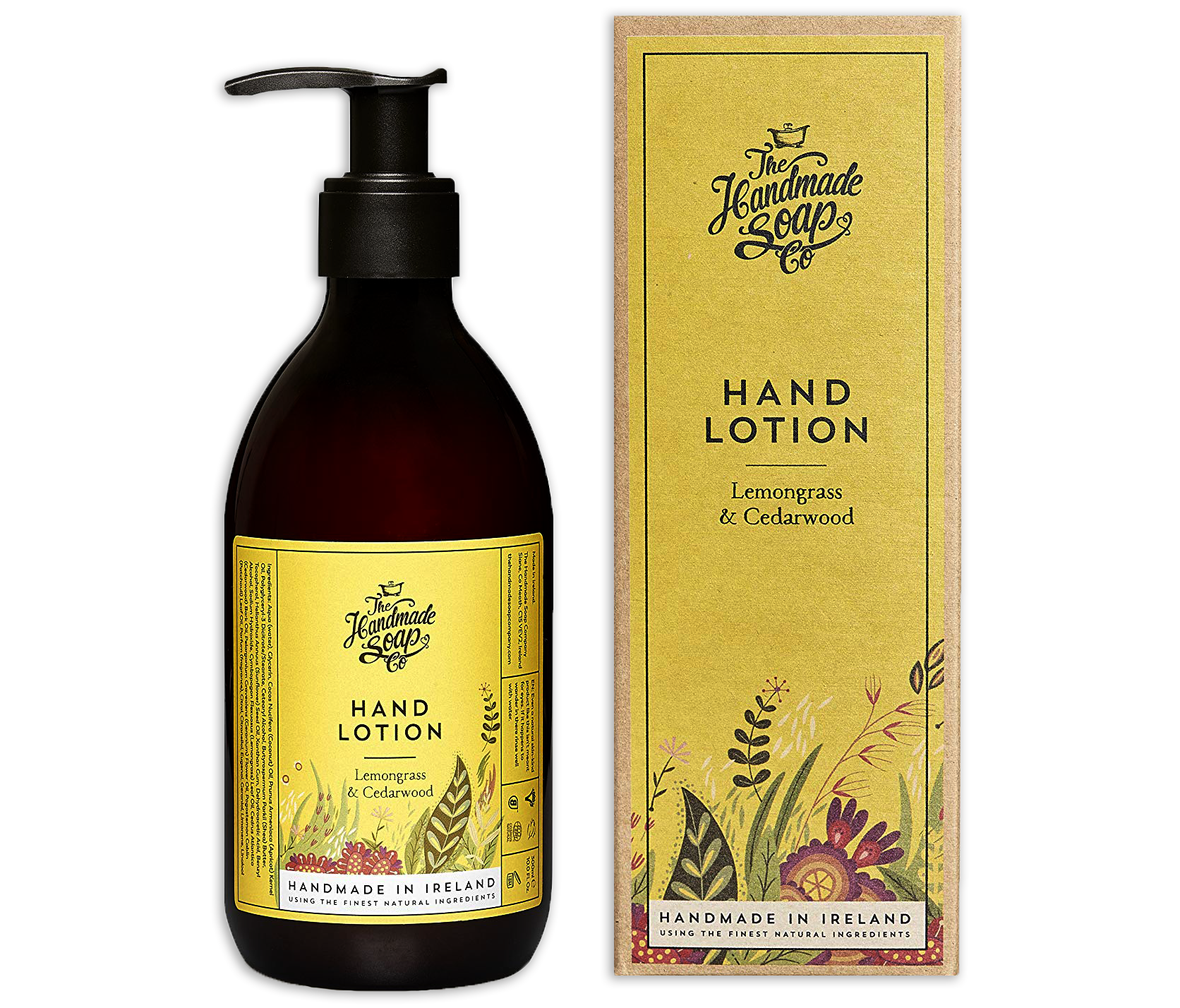 The Handmade Soap Company Lemongrass & Cedarwood Hand Lotion 300ml - Medipharm Online