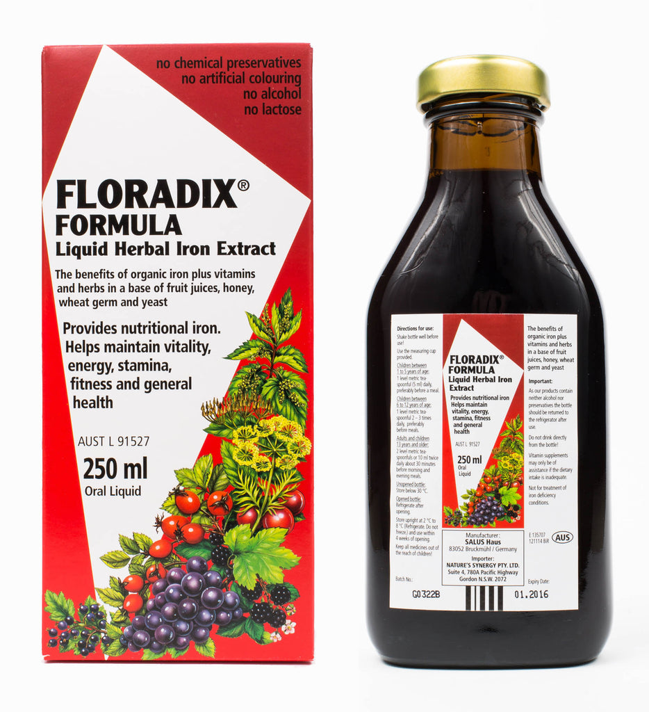 Floradix - Liquid Iron And Vitamin Formula - 250ml - Medipharm Online - Cheap Online Pharmacy Dublin Ireland Europe Best Price