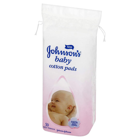 Johnson's Baby Cotton Pads - 50 Pack - Medipharm Online - Cheap Online Pharmacy Dublin Ireland Europe Best Price