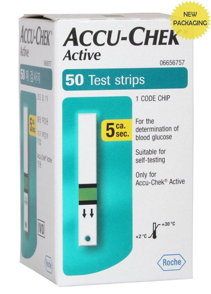 Accu-Chek Active Test Strips - 50 Pack - Medipharm Online - Cheap Online Pharmacy Dublin Ireland Europe Best Price