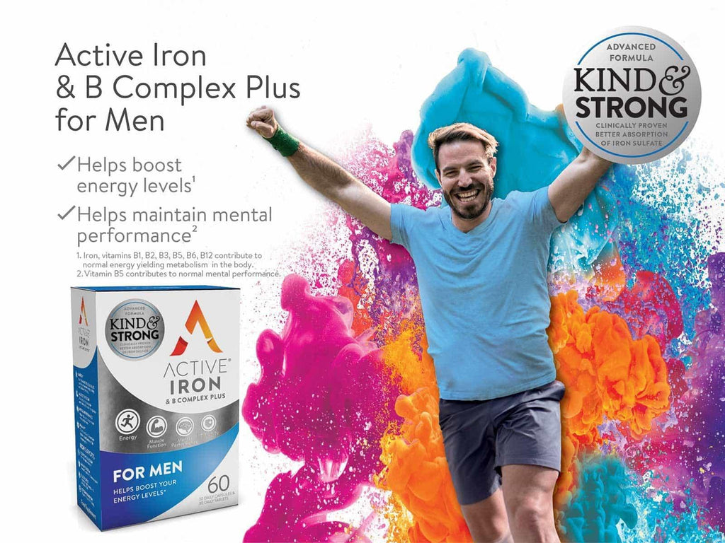 Active Iron & B Complex Plus for Men - 60 Pack - Medipharm Online - Cheap Online Pharmacy Dublin Ireland Europe Best Price