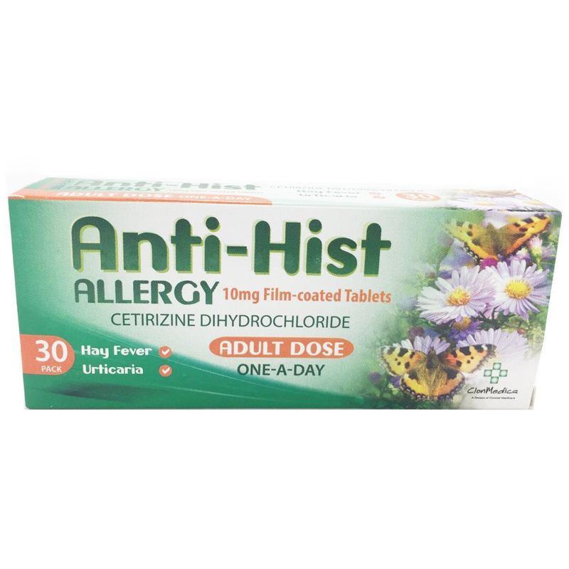 Anti Hist Allergy Cetirizine 10mg Tablets - Medipharm Online