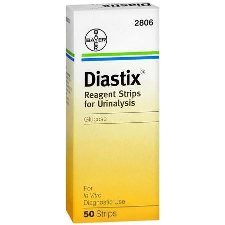 Bayer - Diastix Glucose Test - 50 Strips - Medipharm Online - Cheap Online Pharmacy Dublin Ireland Europe Best Price