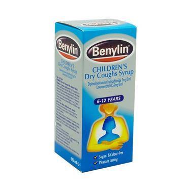 Benylin - Children's Dry Coughs 6-12 Years - 125ml - Medipharm Online - Cheap Online Pharmacy Dublin Ireland Europe Best Price