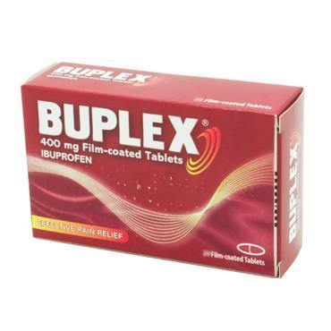 Buplex Ibuprofen 400mg Film Coated Tablets - Medipharm Online - Cheap Online Pharmacy Dublin Ireland Europe Best Price