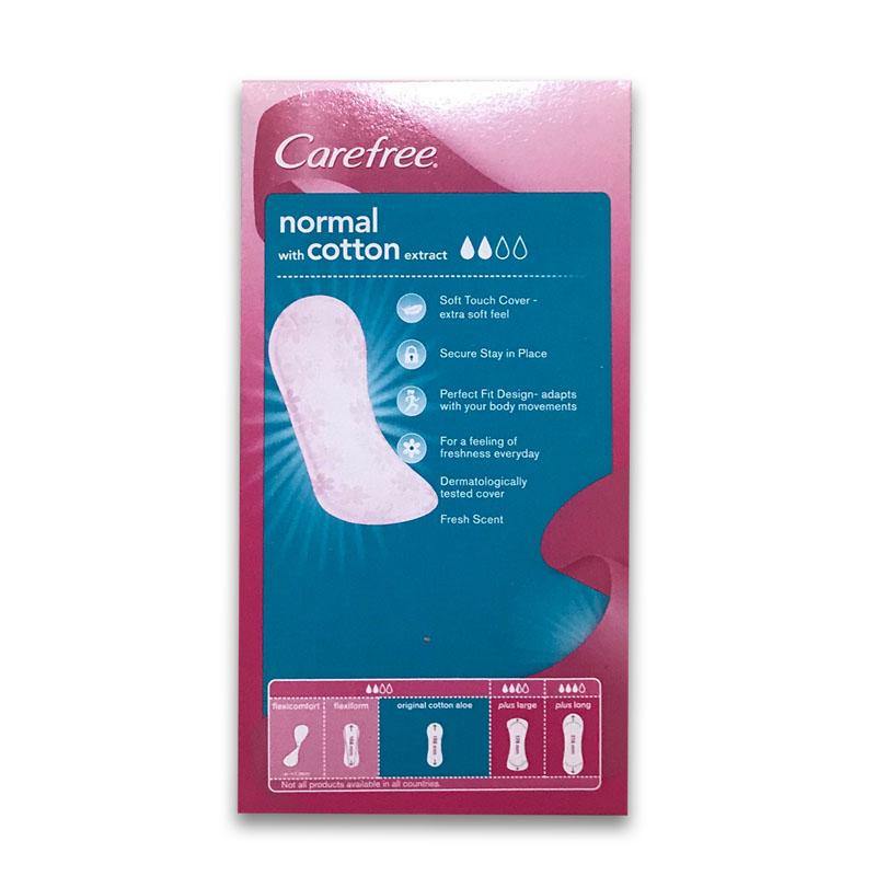 Carefree - Normal with Cotton Extract - Fresh Scent - 3D Comfort - 20 Pack - Medipharm Online - Cheap Online Pharmacy Dublin Ireland Europe Best Price