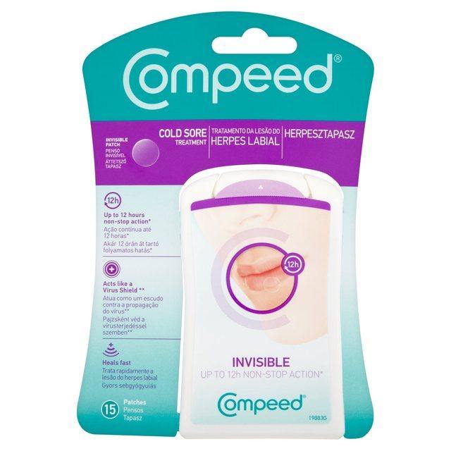 Compeed - Cold Sore Patch - 15 Pack - Medipharm Online - Cheap Online Pharmacy Dublin Ireland Europe Best Price
