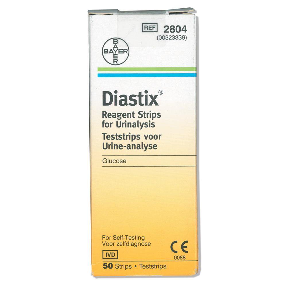 Bayer - Diastix Glucose Test - 50 Strips - Medipharm Online - Cheap Online Pharmacy Dublin Ireland Europe Best Price