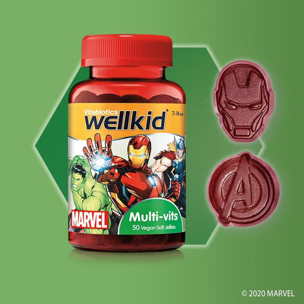 Vitabiotics Wellkid Marvel Multi-Vitamin 50 Gummies - Medipharm Online