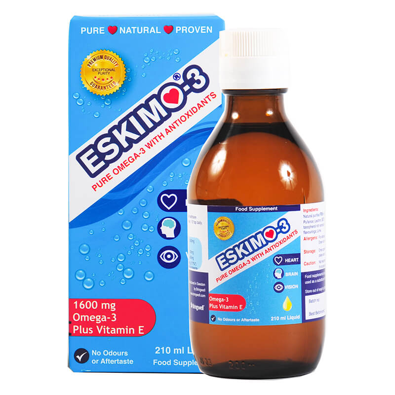 Eskimo - Omega 3 With Vitamin E - 1600mg - 210ml - Medipharm Online - Cheap Online Pharmacy Dublin Ireland Europe Best Price