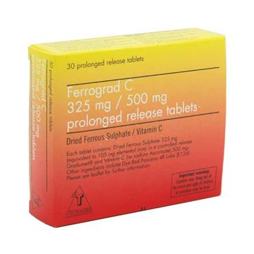 Ferrograd - C 30 Prolonged Release Tablets - Medipharm Online - Cheap Online Pharmacy Dublin Ireland Europe Best Price