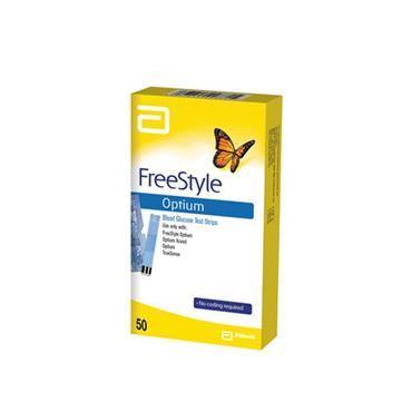 FreeStyle Optium Blood Glucose Test Strips 50 Pack - Medipharm Online - Cheap Online Pharmacy Dublin Ireland Europe Best Price