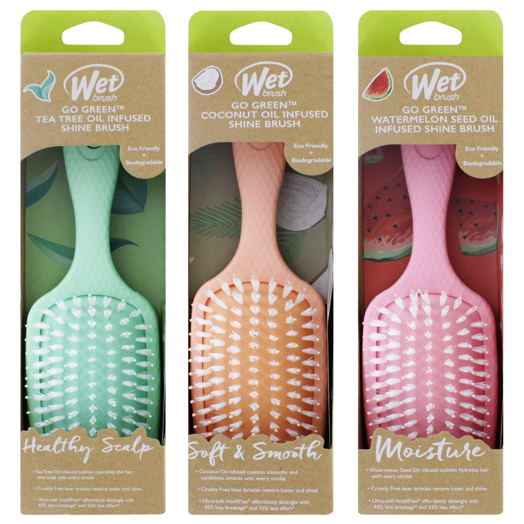 Wet HairBrush Go Green Infused Shine Detangler - Medipharm Online