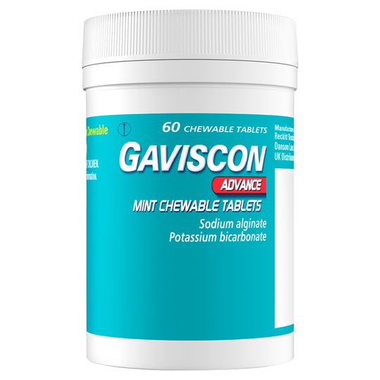 Gaviscon Advance Chewable Tablet Peppermint 60 Pack