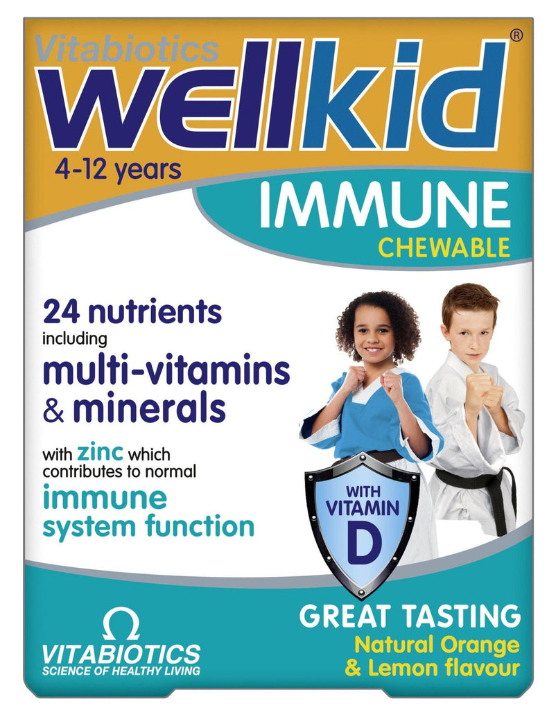 Vitabiotics Wellkid Immune Chewable 30 Tabs - Medipharm Online