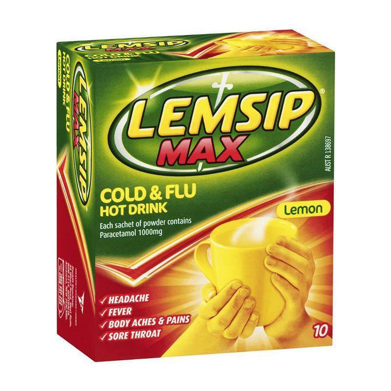 Lemsip - Max Cold & Flu Lemon - 10s - Medipharm Online - Cheap Online Pharmacy Dublin Ireland Europe Best Price