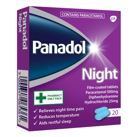 Panadol Night 20 Tablets - Medipharm Online