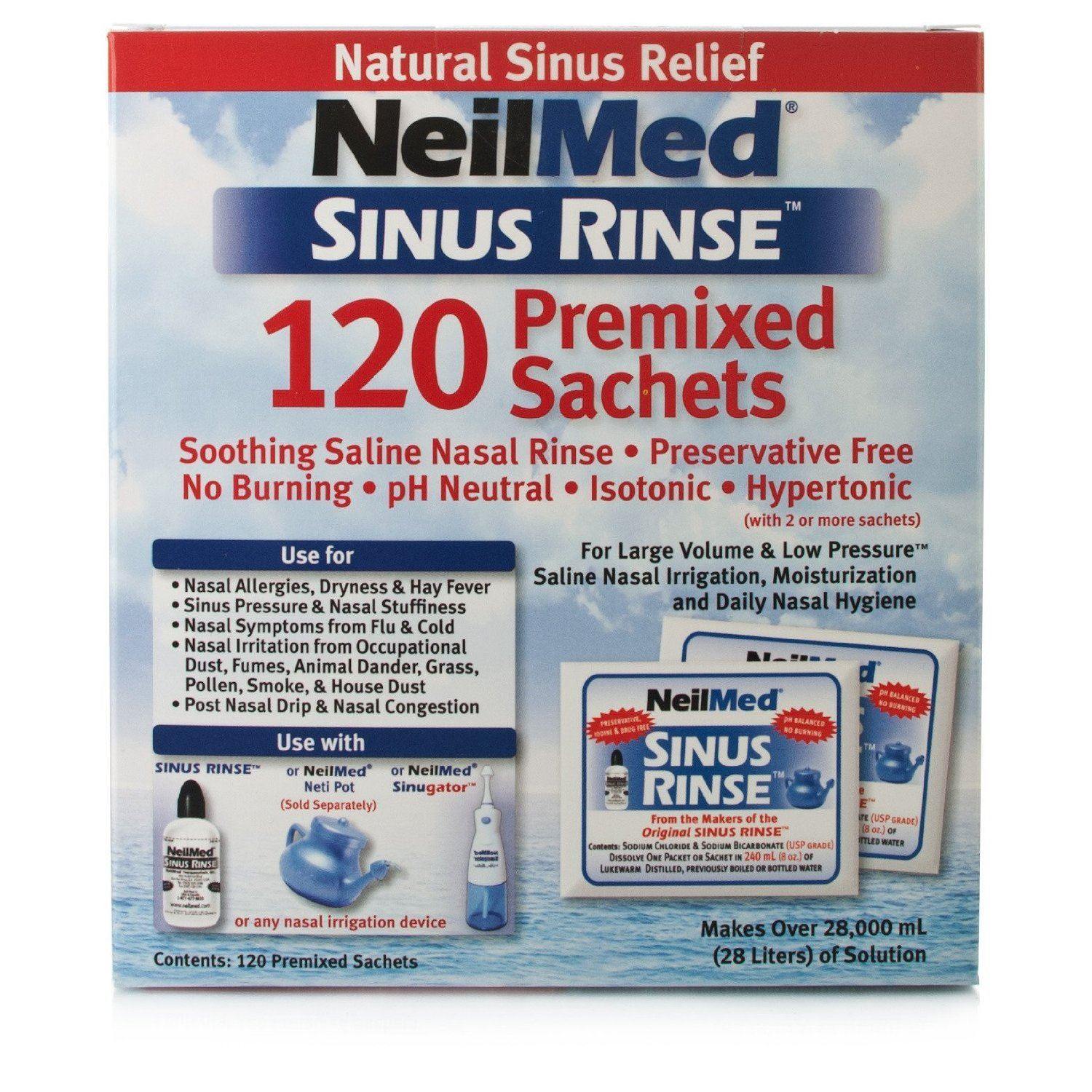 NeilMed Sinus Rinse 120 Premixed Sachets - Medipharm Online