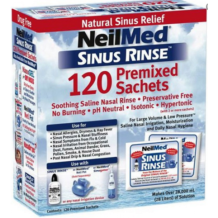 NeilMed Sinus Rinse 120 Premixed Sachets - Medipharm Online - Cheap Online Pharmacy Dublin Ireland Europe Best Price