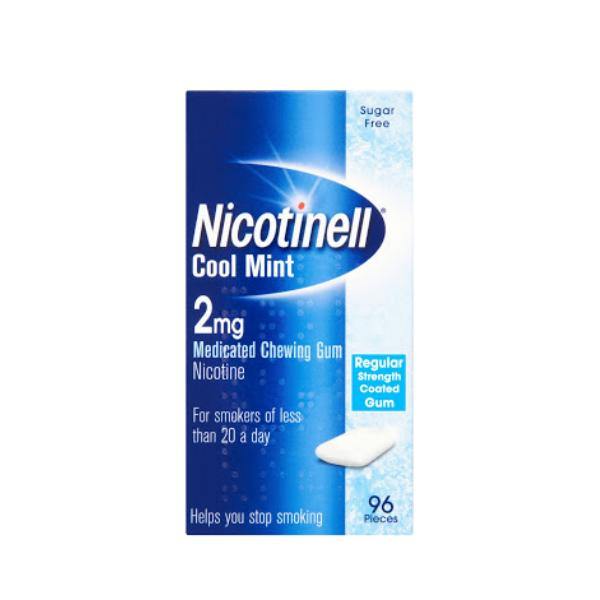 Nicotinell 2mg Cool Mint Gum 96 Pack - Medipharm Online - Cheap Online Pharmacy Dublin Ireland Europe Best Price