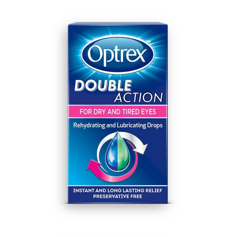 OPTREX - DOUBLE ACTION Dry & Tired Eyes - 10ml - Medipharm Online - Cheap Online Pharmacy Dublin Ireland Europe Best Price