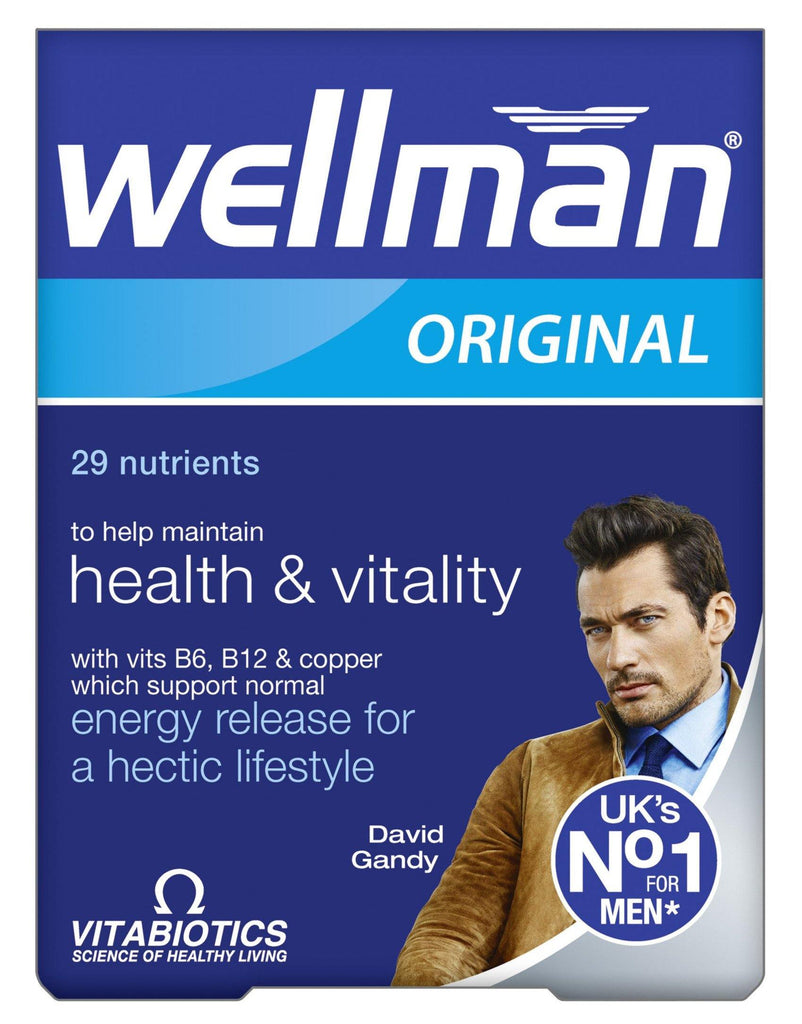 Vitabiotics WellMan 30 Tablets - Medipharm Online