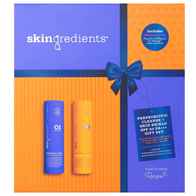 Skingredients PreProbiotic Cleanse + Skin Shield SPF 50 PA+++ Gift Set