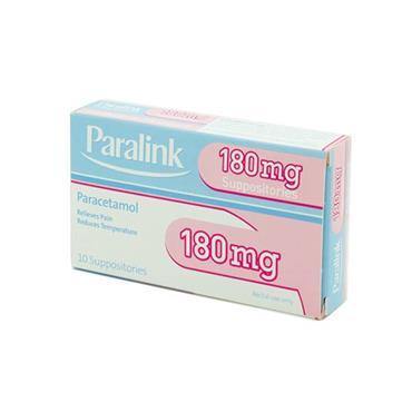 Paralink Paracetamol Suppositories 180mg 10 Pack - Medipharm Online - Cheap Online Pharmacy Dublin Ireland Europe Best Price