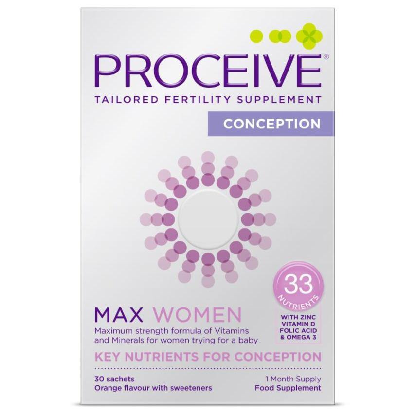 Proceive Advanced Fertility Supplement Women MAX 30 Sachets - Medipharm Online