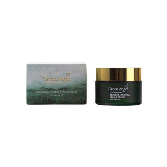 Green Angel Seaweed & Tea Tree Rescue Cream with Vitamin E